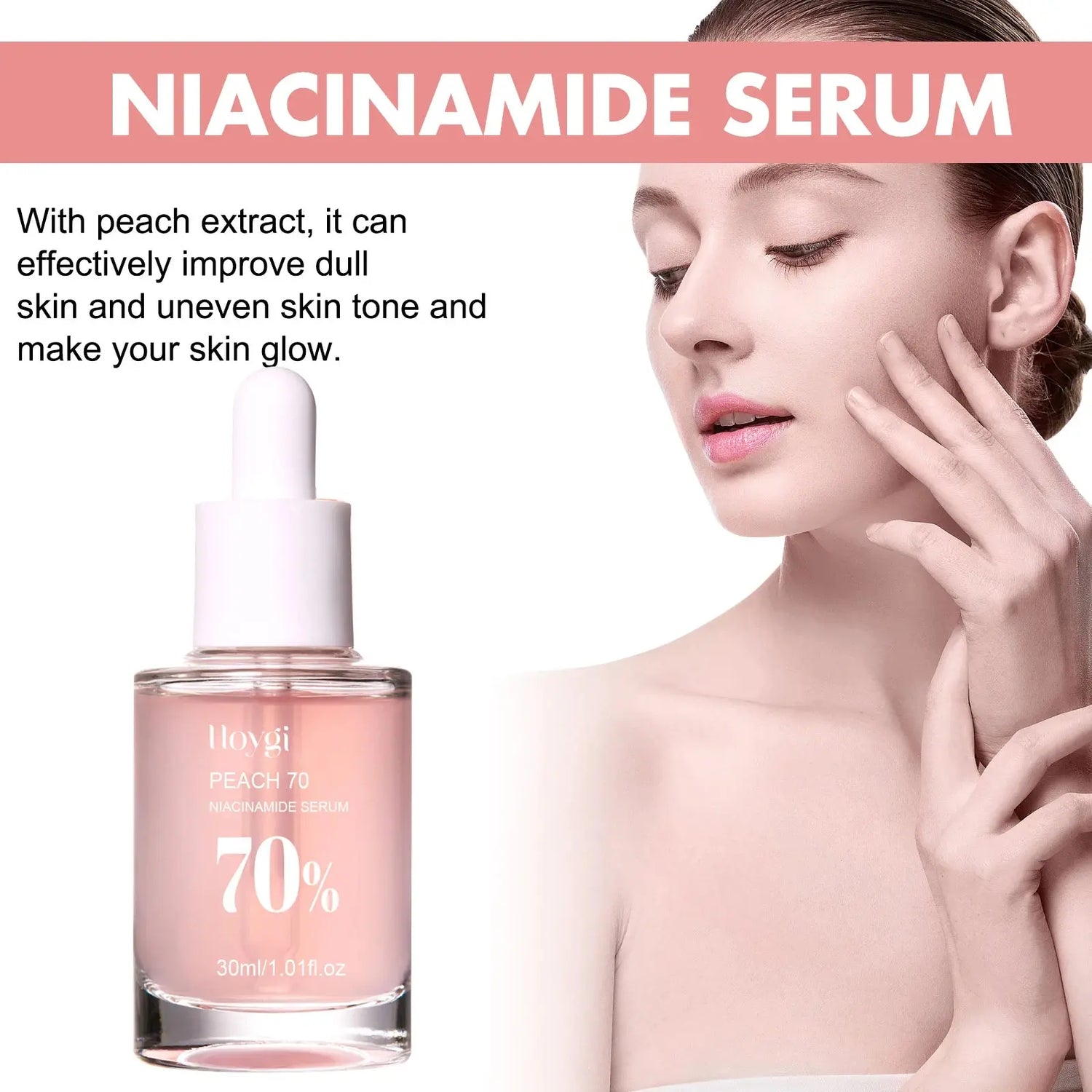 Effet4 Sérum Niacinamide à la pêche- hydratant, resserre les pores - Pure&Glam